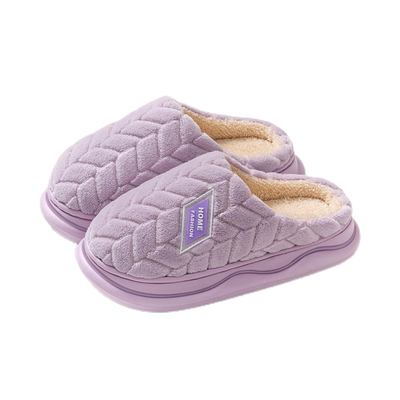 棉拖鞋女秋冬季包头保暖毛绒加厚