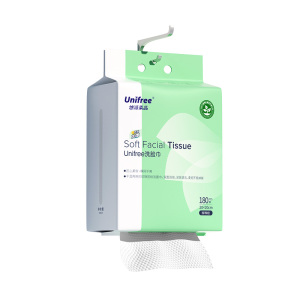 unifree悬挂式洗脸巾壁挂抽取式一次性加厚洁面巾家用卸妆擦脸巾