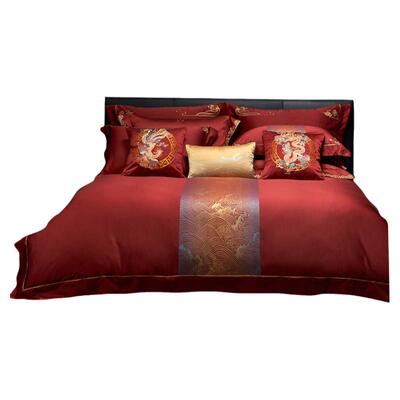 婚庆四件套红色全套装床上用品