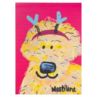 『Montilord』随记本B6厚纸毛毛狗空白PLUS书写护眼高效随身便携简约防水好写顺滑ins网红漂亮拍照背景熊白用