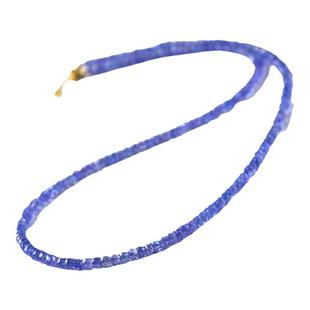 坦桑石项链女蓝紫色宝石盘珠手串情侣水晶手链裸石吊坠锁骨链颈链
