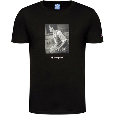 CHAMPION冠军草写简约圆领T恤