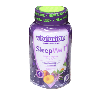 现货美国直购vitafusion sleepwell倒时差帮助睡眠褪黑素安瓶软糖