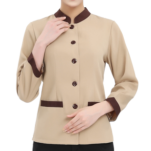 保洁服长袖冬季女物业保洁员套装酒店医院阿姨清洁工作服加棉加厚