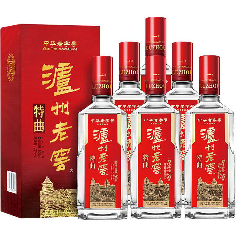 泸州老窖特曲十代52度500ml*6