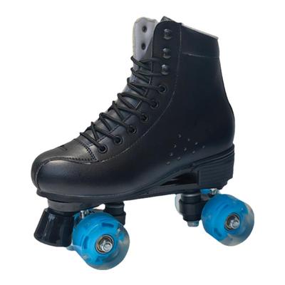 溜冰鞋双排轮成人男女四轮双排轮滑鞋儿童成年旱冰鞋闪光溜冰场用