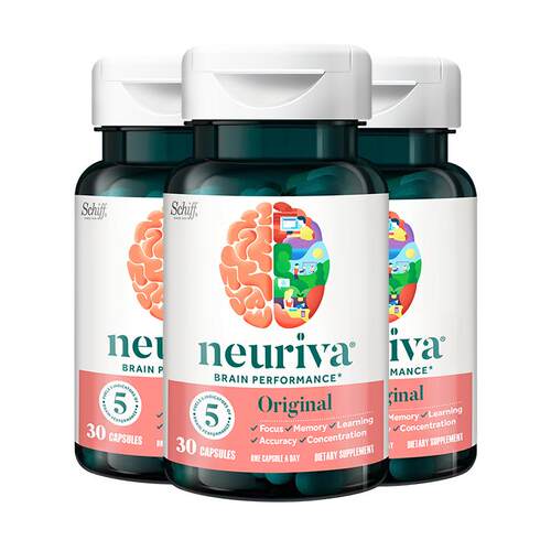 neuriva脑动力纽睿华学生考研辅助记忆力注意力专注神经酸ps*3瓶
