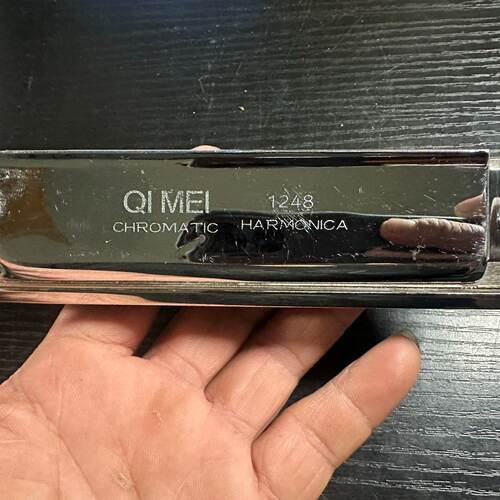 【询价】QIMEI奇美半音阶口琴1248，12孔银色盖板，半音阶口琴适