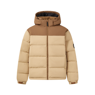 PONY羽绒服男女同款冬季户外90鸭绒无氟防泼水可拆风帽保暖外套