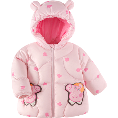 【小猪佩奇IP】巴拉巴拉宝宝羽绒服婴儿外套冬装男童女童中长款季