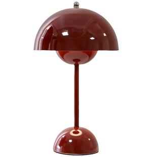 花苞台灯结婚陪嫁长明灯红色一对卧室婚房床头小夜灯383奶油闺蜜