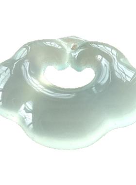 男女玉髓祥云锁项坠冰透