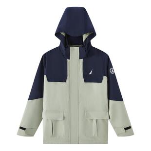 NAUTICA/诺帝卡童装男童女童硬壳冲锋三防外套秋季三合一儿童外衣