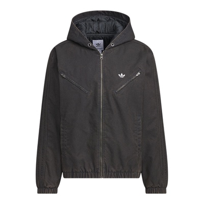 Adidas/阿迪达斯正品三叶草男女休闲连帽运动宽松保暖外套KC2640