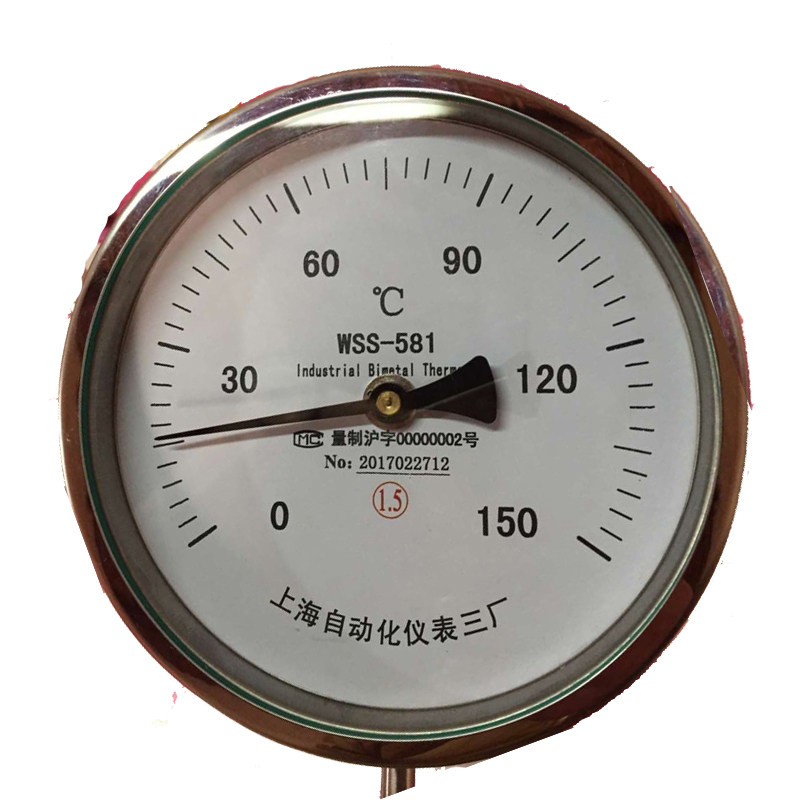 可调双金属温度计大表盘150mm