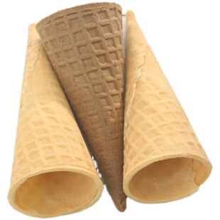 包邮 23度脆皮蛋筒 冰淇淋甜筒 华夫脆筒冰激凌商用 400支送纸托