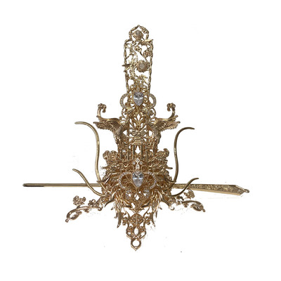 古风仙侠汉服束发冠套装