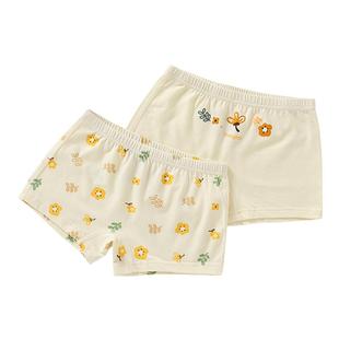 童泰新款平角小内裤女宝宝四角裤4条装女孩子儿童纯棉婴幼童内衣