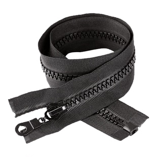 10条羽绒服拉链5号树脂拉锁头黑色服装外套上衣粗齿衣服拉链配件