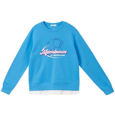 美特斯邦威加绒简约女卫衣