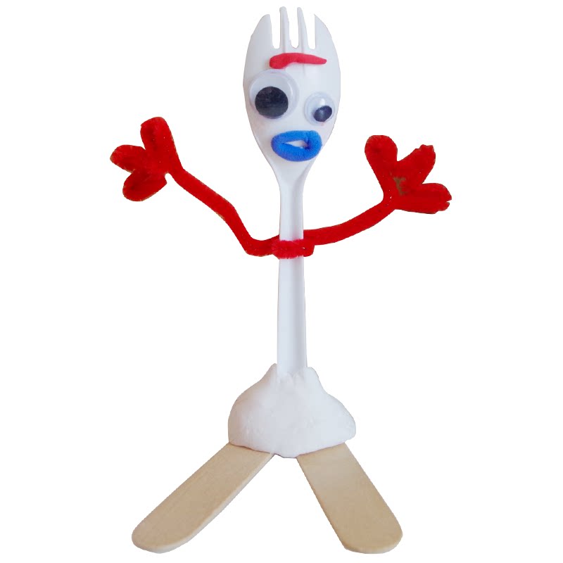 叉叉玩具总动员手工DIY玩具TOYSTORY益智材料包刀刀FORKY反斗奇兵
