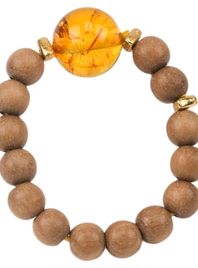 花珀戒指女小众设计轻奢高级感