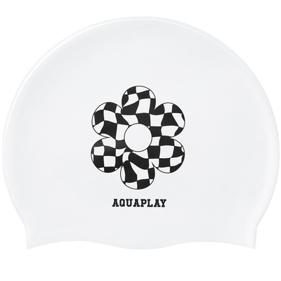 AquaPlay硅胶女士泳帽防水不勒头
