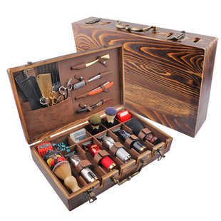 美发工具发型师专用barber推剪理发收纳盒户外剪刀油头手提密码箱