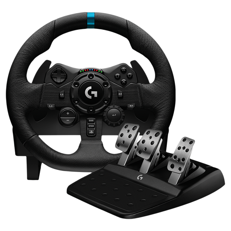 罗技G923游戏方向盘PS4/5/PC版本赛车模拟900度力反馈双离合驾驶开学车排挡