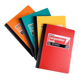 凯萨kaisa焕彩系列笔记本彩色pp封面美式本子composition book厚页数本子大学课堂记录本初高中错题本A5+尺寸