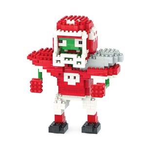 小颗粒积木植物大战僵拼装摆件3D拼图模型益智减压玩具男女孩礼物