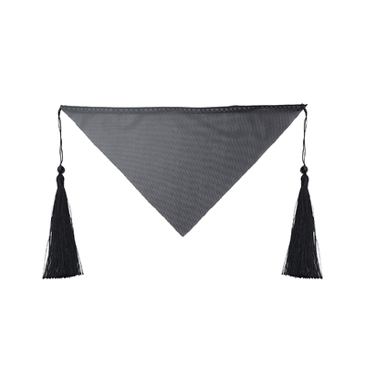 三角形面纱原创网纱挂耳流苏面帘