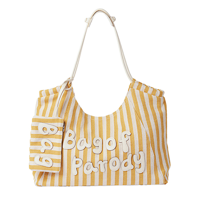 Bagofparody大容量帆布托特包