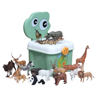 仿真动物模型玩具套装野生动物园硬仿生农场宝宝早教认知儿童礼物