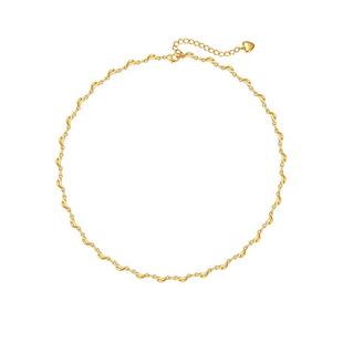 onchic小心诗逢源项链女金豆锁骨链细高级感小众设计叠戴素链色