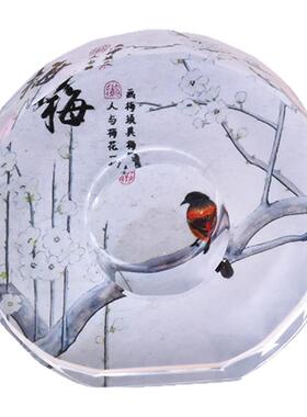 紫梓水晶摆件兰花摆件客厅玄关办公室桌面装饰品梅兰竹菊礼品工艺