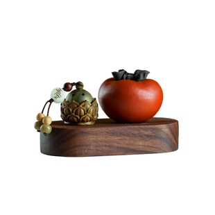 新款柿柿如意汽车摆件莲花香囊车载香薰中控台装饰品摆件高档礼物