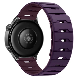 适用Galaxy三星手表Watch8/7/6/5/4表带龙鳞纹硅胶ultra磁吸5pro腕带智能watch8 classic男女samsung运动腕带