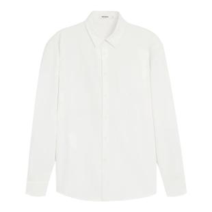 BODYDREAM白色衬衫男长袖GeekChic通勤上衣宽松休闲衬衣/知识分子