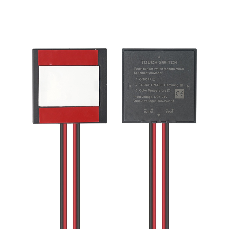 工厂价格3A72W浴室智能开关触摸镜开关调光配件5-24V镜子感应