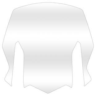 适用雅马哈TMAX560风挡贴TPU透明浅黑保护贴膜隐形车衣膜车贴改装