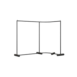 L型服装店中岛架单排弧形转角装店落地式陈列架女装店挂衣架通用