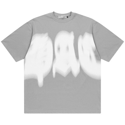 HACRl幻影哥特字街头宽松休闲T恤