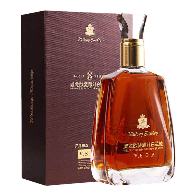 威龙白兰地威士忌洋酒老藤葡萄酒红酒法国橡木桶陈酿正品700ml