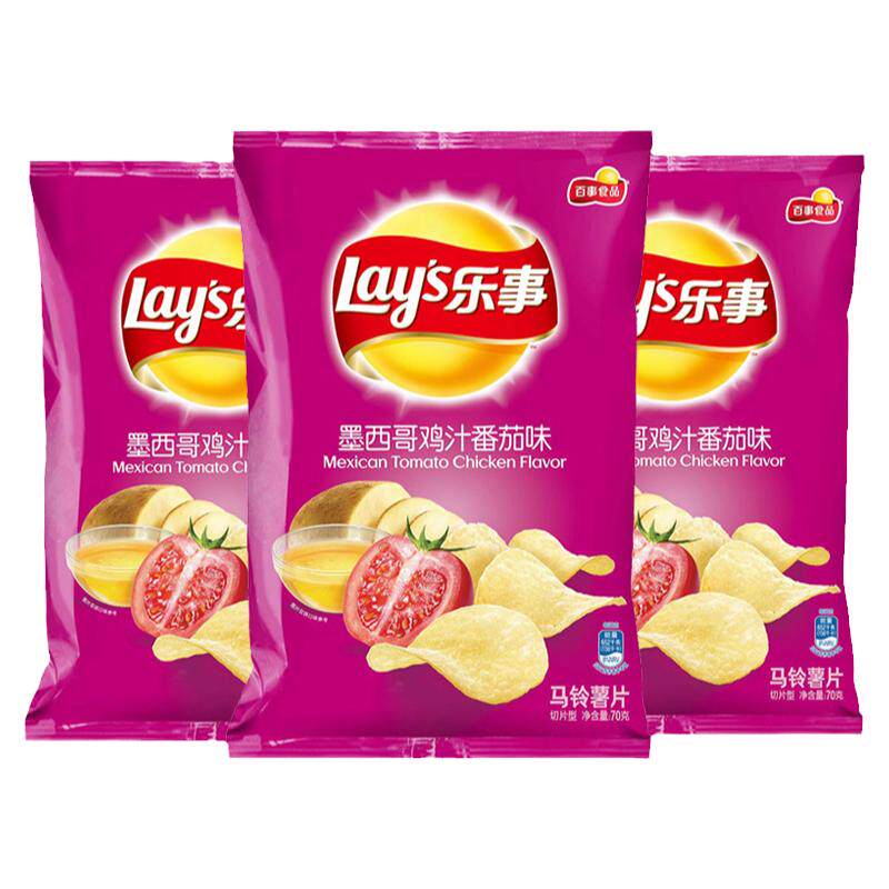 乐事薯片墨西哥鸡汁番茄70g