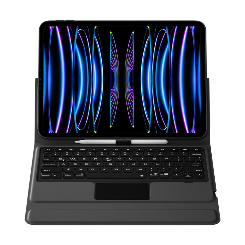 适用2022款ipadpro蓝牙键盘保护套ipad11寸带笔槽2021款pro12.9电脑壳2020妙控键盘套2018平板苹果一体式套装