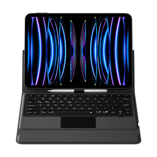 适用2022款ipadpro蓝牙键盘保护套ipad11寸带笔槽2021款pro12.9电脑壳2020妙控键盘套2018平板苹果一体式套装