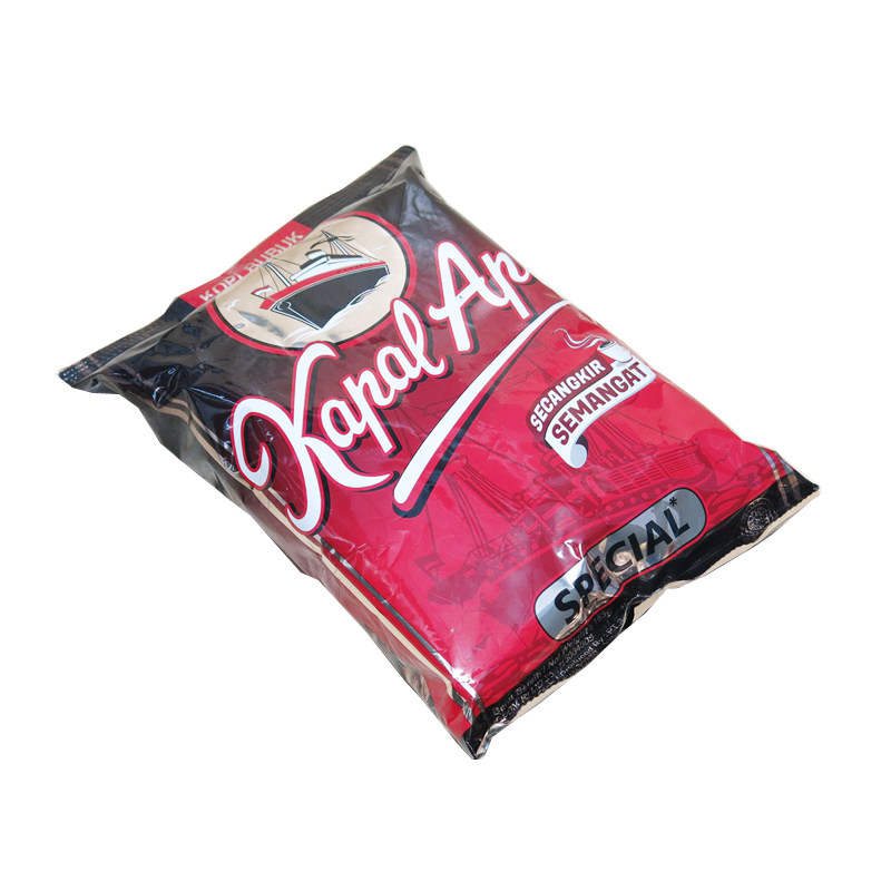 印尼火船牌纯黑咖啡粉送挂耳滤纸