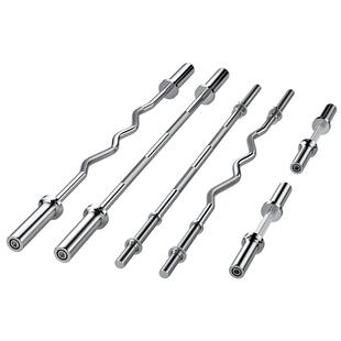 杠铃杆男士健身家用1.2米1.5米直曲奥杆哑铃杆硬拉卧推杆卡扣举重