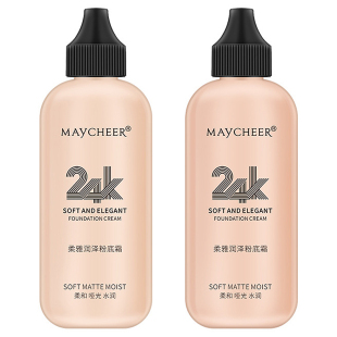 美茜儿粉底液保湿遮瑕持久不脱妆干皮油皮BB霜气垫女学生平价正品